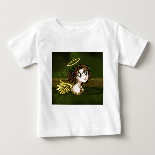 T-shirt Pour Bébé Ange de houx (Devant)