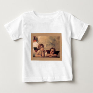 T-shirt Pour Bébé ange foi Raphaël vintage vieille peinture bénédict
