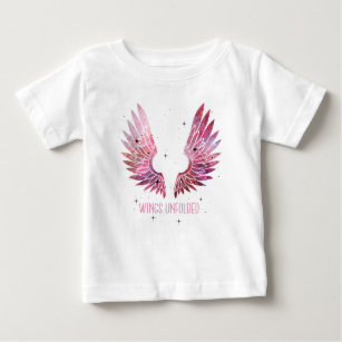 T-shirt Pour Bébé Angel ailes texture galaxie
