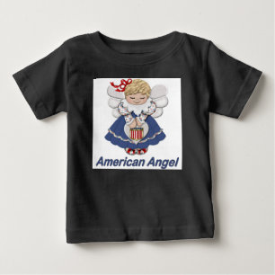T-shirt Pour Bébé Angel américain