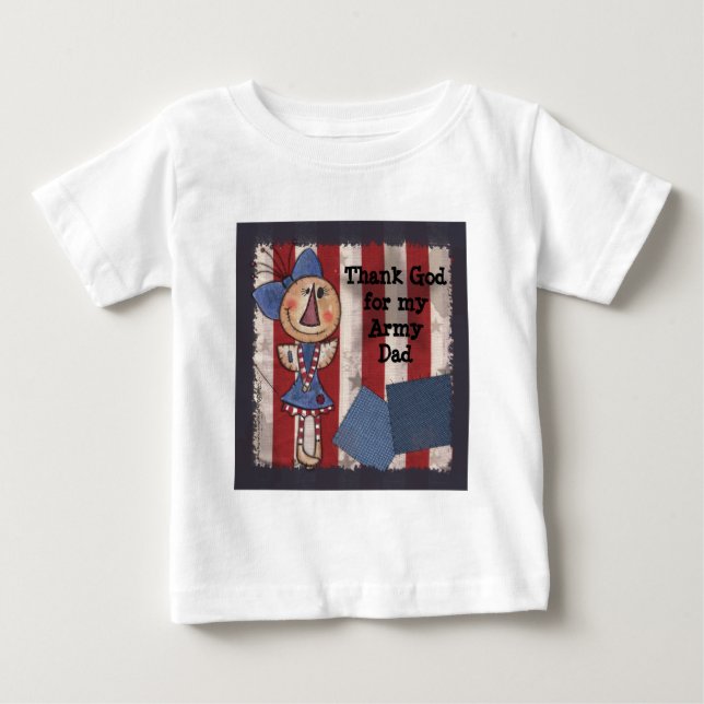 T-shirt Pour Bébé Angel américain primitif (Devant)