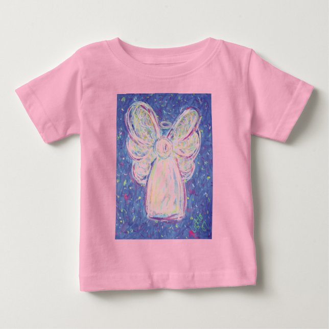 T-shirt Pour Bébé Angel de nuit étoilé (Devant)