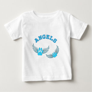 T-shirt Pour Bébé Angel Pis Animaux En Bleu