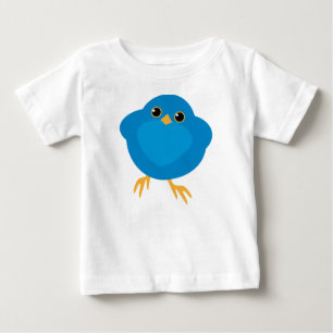 T-shirt Pour Bébé Animal, Bluebird, Dessin