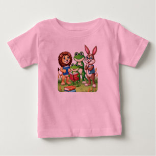 T-shirt Pour Bébé Animal Friends & Books for Little Learners