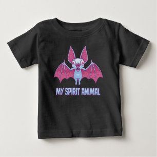 T-shirt Pour Bébé Animal Spirituel Chauve-Souris Albinos Excentrique