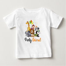 Animal Tee de première partie du bébé