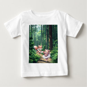T-shirt Pour Bébé Animaux de ballerine