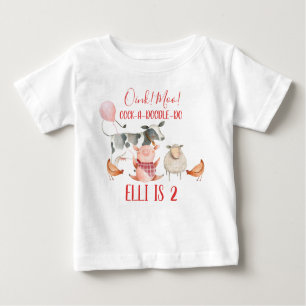 T-shirt Pour Bébé Animaux de ferme
