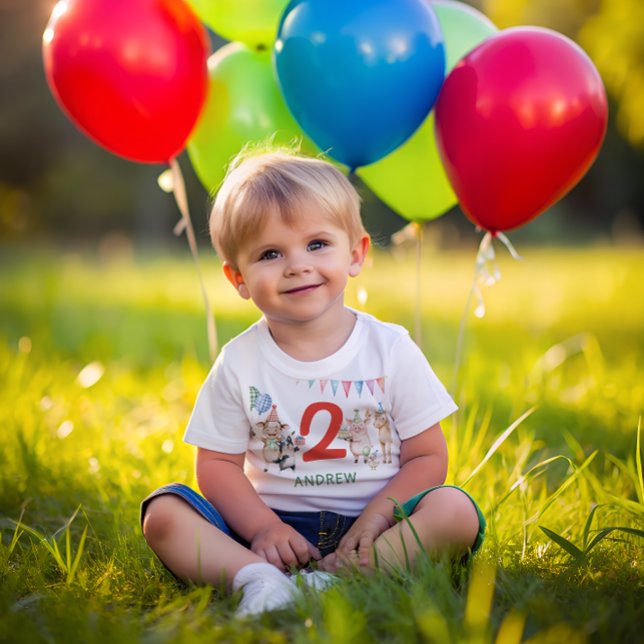 T-shirt Pour Bébé Animaux de ferme Anniversaire Barnyard (Créateur téléchargé)