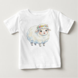 T-shirt Pour Bébé Animaux de ferme mignons-Mouton