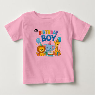 T-shirt Pour Bébé Animaux de safari adorables tee pour enfants pour
