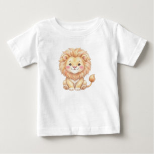 T-shirt Pour Bébé Animaux de safari - Bébé Lion