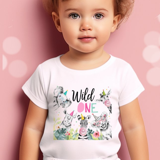 T-shirt Pour Bébé Animaux d'une fête d'anniversaire Gir Anniversaire (Créateur téléchargé)