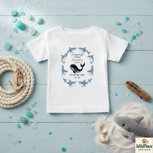 T-shirt Pour Bébé Animaux marins Requin 1er anniversaire   Sous l'oc