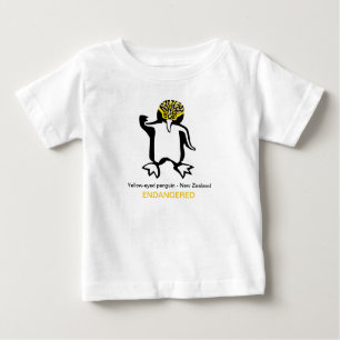 T-shirt Pour Bébé Animaux sauvages - PENGUIN aux yeux jaunes -Faune