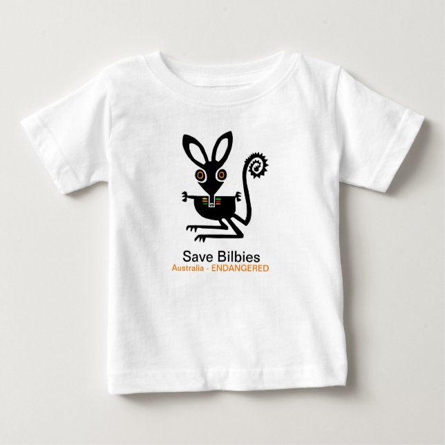 T-shirt Pour Bébé Animaux sauvages - Sauvez des BILBES - Animaux en  (Devant)