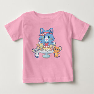 T-shirt Pour Bébé Anime Tom, Jerry et Tuffy Dessert Parlor