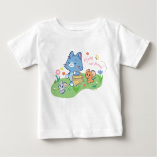 T-shirt Pour Bébé Anime Tom, Jerry et Tuffy Picnic