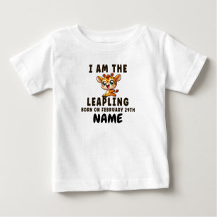 T-shirt Pour Bébé Année bissextile anniversaire drôle Leaping bébé G