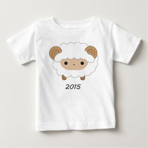 T-shirt Pour Bébé Année de la chemise d'enfants des moutons 2015