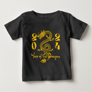 T-shirt Pour Bébé Année de l'or Dragon
