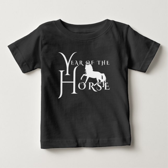 T-shirt Pour Bébé Année du cheval (Devant)