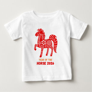 T-shirt Pour Bébé Année du cheval 2026