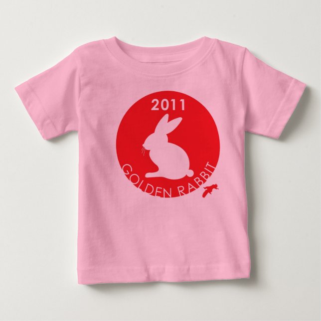 T-SHIRT POUR BÉBÉ ANNÉE DU RABBIT (Devant)