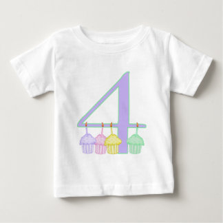T-shirt Pour Bébé Anniversaire 4 ans