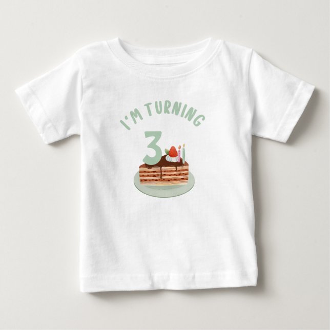 T-shirt Pour Bébé Anniversaire Costum (Devant)