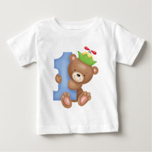 T-shirt Pour Bébé Anniversaire de bébé 1 an - nounours