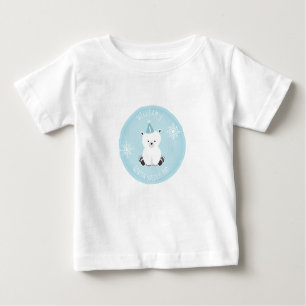 T-shirt Pour Bébé Anniversaire de bleu d'ours blanc d'Onederland