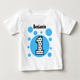 T-shirt Pour Bébé Anniversaire de BULLES de BLEU ęr un cadeau an