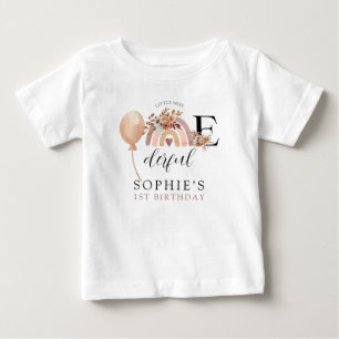 T-shirt Pour Bébé Anniversaire de la fille ONEderful arc-en-ciel 
