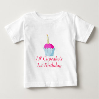 T-shirt Pour Bébé Anniversaire de Lil Cupcake's1st
