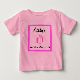 T-shirt Pour Bébé anniversaire de naissance, 1er, 2e... etc