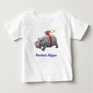 T-shirt Pour Bébé Anniversaire de Rocket Hippo