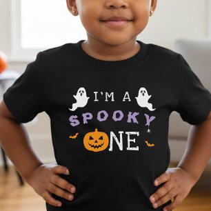 T-shirt Pour Bébé Anniversaire Halloween 1 an Spooky One Fantôme Got