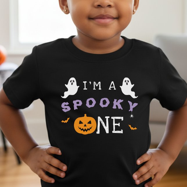 T-shirt Pour Bébé Anniversaire Halloween 1 an Spooky One Fantôme Got (Halloween 1st Birthday Spooky One Ghost T-Shirt
)