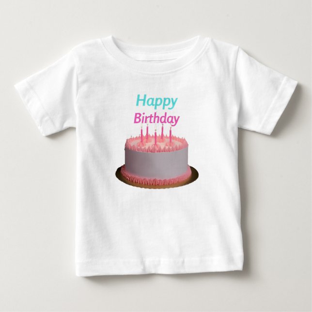 T-shirt Pour Bébé anniversaire heureux (Devant)