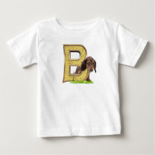 T-shirt Pour Bébé Anniversaire - Monogramme majuscule - lettre B