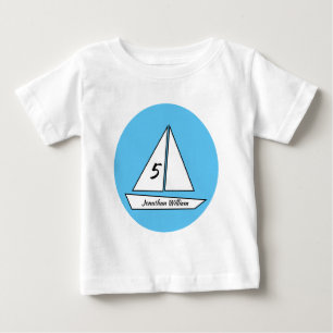 T-shirt Pour Bébé Anniversaire voilier 
