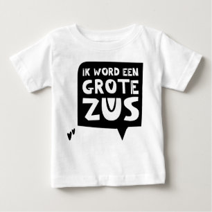 T-shirt Pour Bébé Annonce de grossesse : Je vais devenir une grande