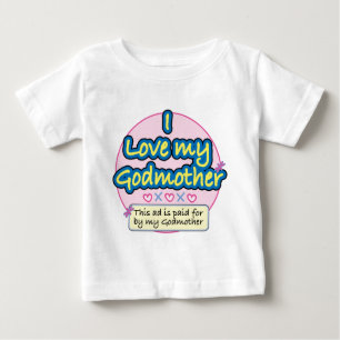 T-shirt Pour Bébé Annonce payée par ma marraine PK