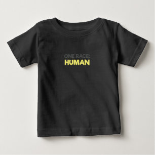 T-shirt Pour Bébé Anti Racisme Une Course Humaine