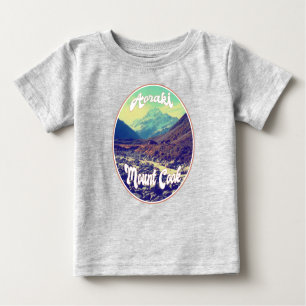 T-shirt Pour Bébé Aoraki : Mont Cook, Mountain, Nouvelle-Zélande