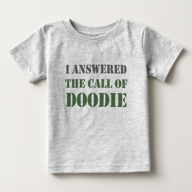 T-shirt Pour Bébé Appel de Doodie (Devant)
