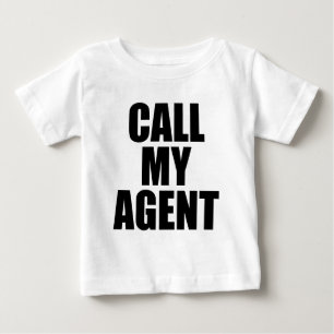 T-shirt Pour Bébé appeler mon agent