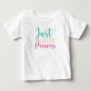 T-shirt Pour Bébé Appelez-moi Princesse